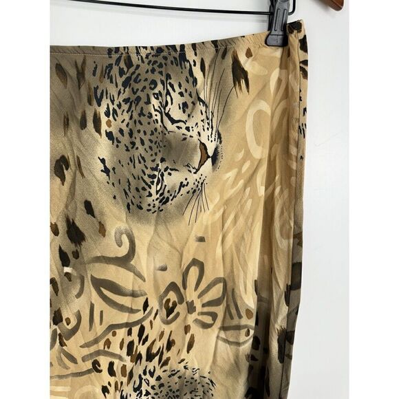 Toto N Ko Leopard Print Print Skirt Elastic Waist Pullon Women’s Size Large - Picture 3 of 9